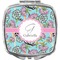 Summer Flowers Compact Makeup Mirror (Personalized)