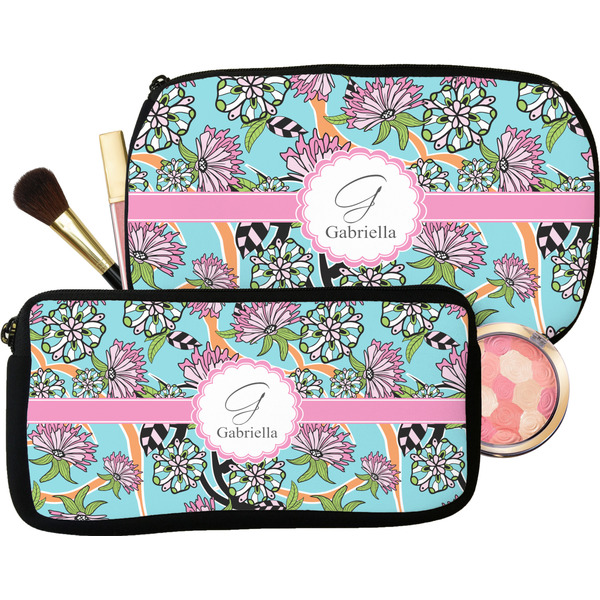 Summer Flowers Makeup / Cosmetic Bags (Select Size)