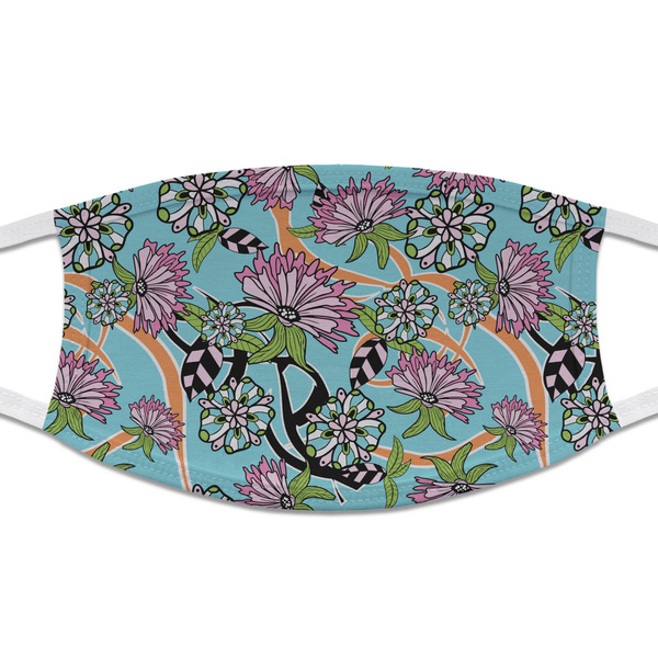 Custom Summer Flowers Cloth Face Mask (T-Shirt Fabric)