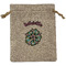 Summer Flowers Burlap Gift Bag (Personalized)