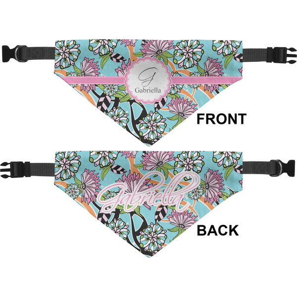 Summer Flowers Medium Dog Bandana Approval