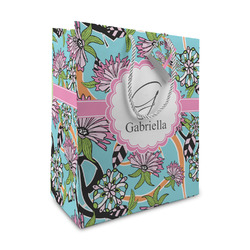 Summer Flowers Medium Gift Bag (Personalized)