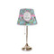Summer Flowers Poly Film Empire Lampshade - On Stand