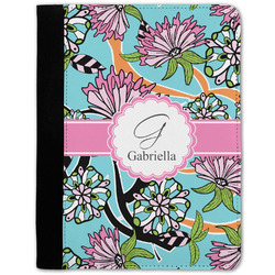 Summer Flowers Notebook Padfolio - Medium w/ Name and Initial