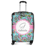 Summer Flowers Suitcase - 24" Medium - Checked (Personalized)