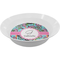 Summer Flowers Melamine Bowl (Personalized)