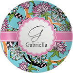 Summer Flowers Melamine Plate (Personalized)