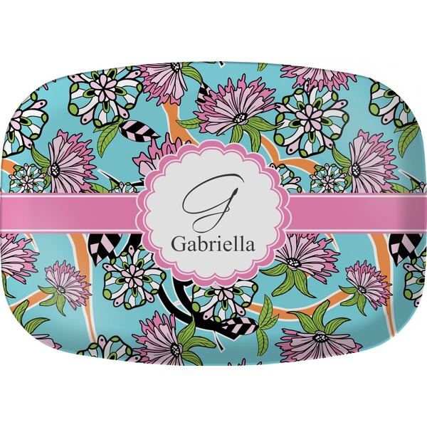Custom Summer Flowers Melamine Platter (Personalized)