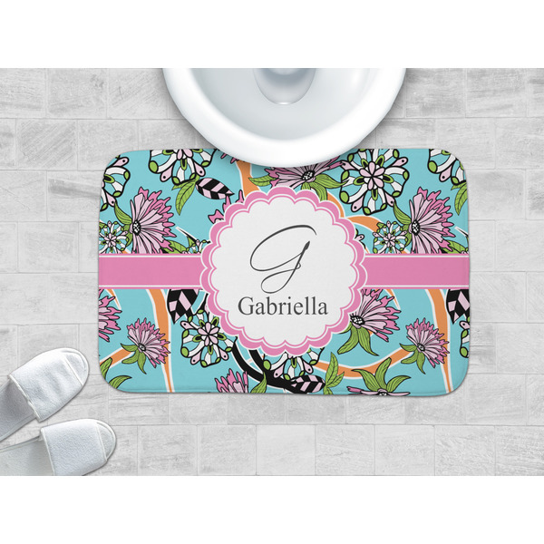 Summer Flowers Memory Foam Bath Mat - LIFESTYLE 34x21