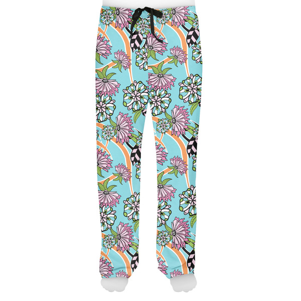 Summer Flowers Men's Pjs Front - on model