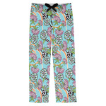 Summer Flowers Mens Pajama Pants - L