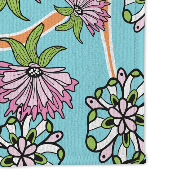 Summer Flowers Microfiber Dish Rag - DETAIL