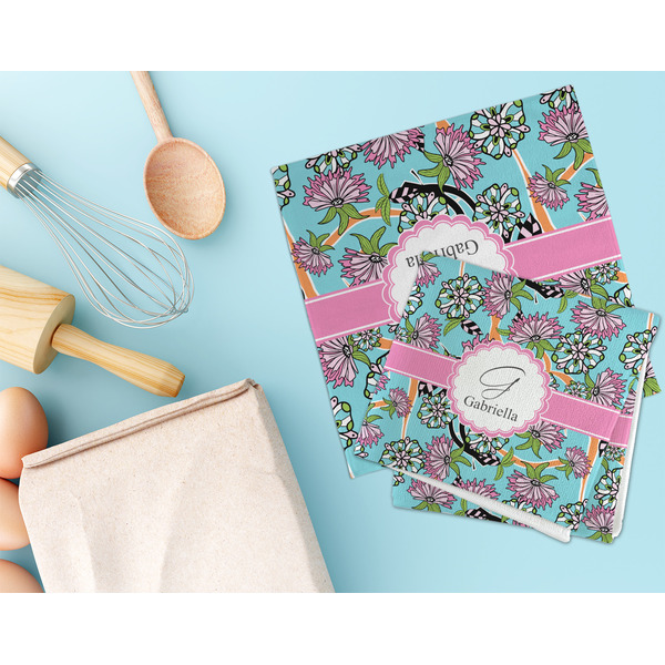 Summer Flowers Microfiber Dish Rag - LIFESTYLE