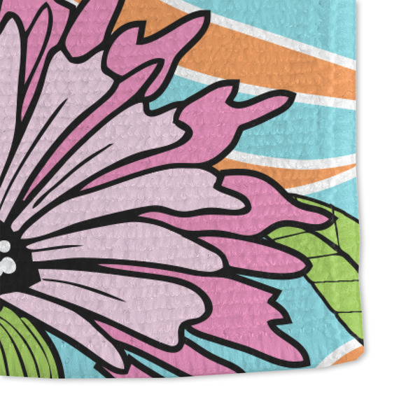 Summer Flowers Microfiber Dish Towel - DETAIL
