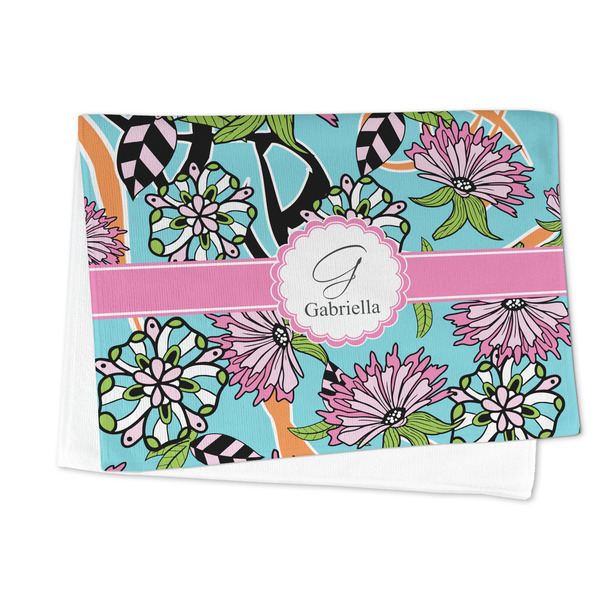 Summer Flowers Microfiber Dish Towel - FOLDED HALF