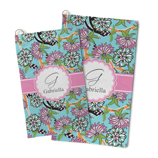 Summer Flowers Microfiber Golf Towel - PARENT/MAIN