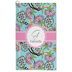 Summer Flowers Microfiber Golf Towel (Personalized)