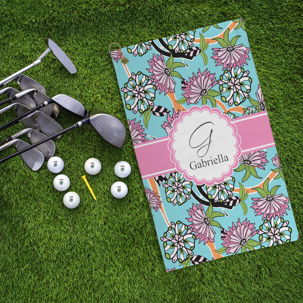 Summer Flowers Microfiber Golf Towels - LIFESTYLE