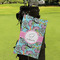 Summer Flowers Microfiber Golf Towels - Small - LIFESTYLE
