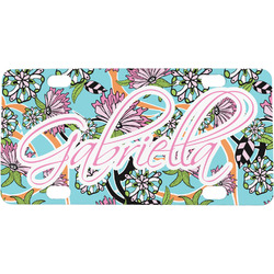 Summer Flowers Mini/Bicycle License Plate (Personalized)