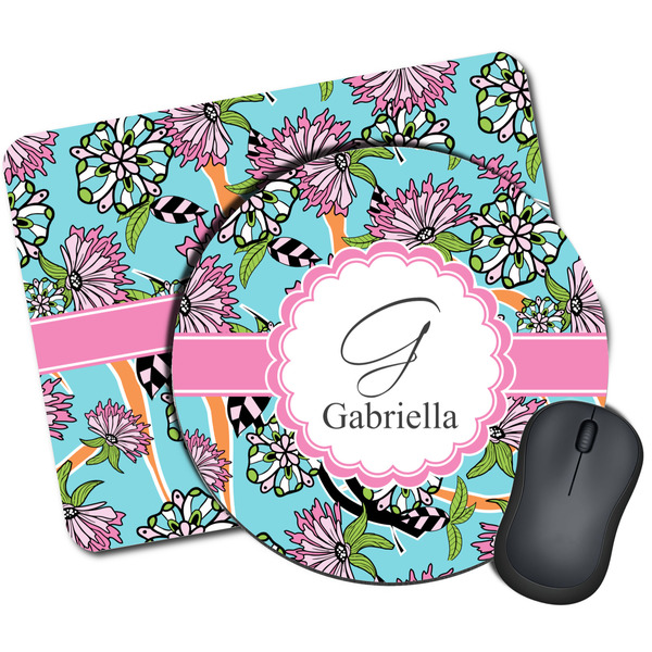 Custom Summer Flowers Mouse Pad (Personalized)