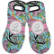 Summer Flowers Neoprene Oven Mitts - Set of 2 w/ Name and Initial