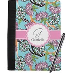 Summer Flowers Notebook Padfolio - Large w/ Name and Initial