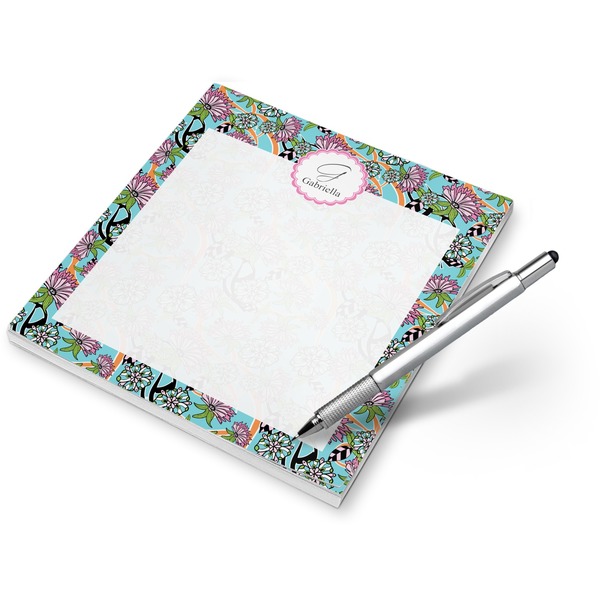 Custom Summer Flowers Notepad (Personalized)