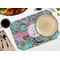 Summer Flowers Octagon Placemat - Single front (LIFESTYLE) Flatlay