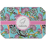 Summer Flowers Dining Table Mat - Octagon (Single-Sided) w/ Name and Initial