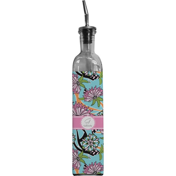 Custom Summer Flowers Oil Dispenser Bottle (Personalized)