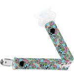 Summer Flowers Pacifier Clip (Personalized)