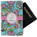 Summer Flowers Passport Holder - Fabric (Personalized)