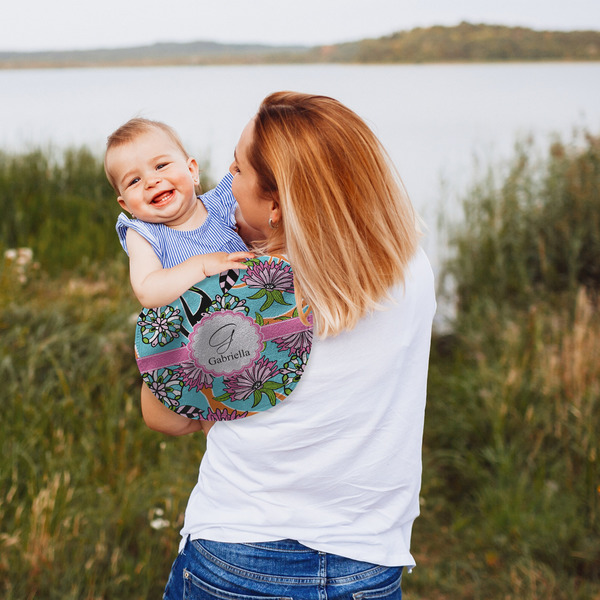 Summer Flowers Peanut Shaped Burp - Lifestyle