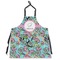 Summer Flowers Apron Without Pockets w/ Name and Initial