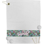 Summer Flowers Golf Bag Towel (Personalized)