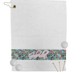 Summer Flowers Golf Bag Towel (Personalized)