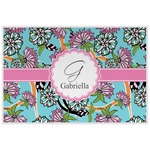 Summer Flowers Laminated Placemat w/ Name and Initial