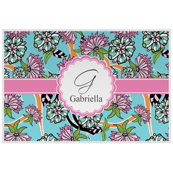 Summer Flowers Laminated Placemat w/ Name and Initial