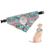 Summer Flowers Dog Bandana - Small (Personalized)