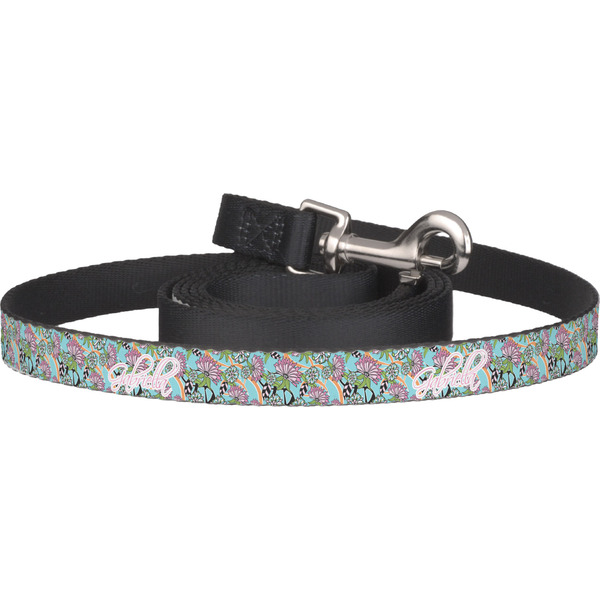 Custom Summer Flowers Dog Leash (Personalized)