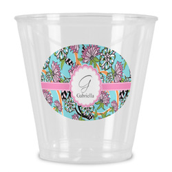 Summer Flowers Plastic Shot Glass (Personalized)