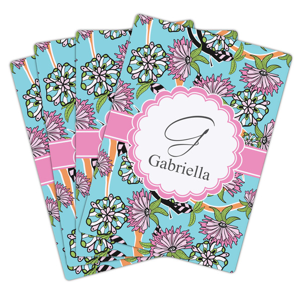 Summer Flowers Playing Cards - Hand Back View