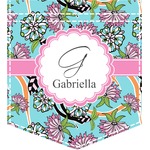 Summer Flowers Iron On Faux Pocket (Personalized)