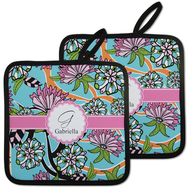 Summer Flowers Pot Holders - Set of 2 MAIN