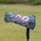 Summer Flowers Putter Cover - On Putter