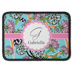 Summer Flowers Iron On Rectangle Patch w/ Name and Initial
