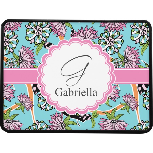 Summer Flowers Rectangular Trailer Hitch Cover (Personalized)