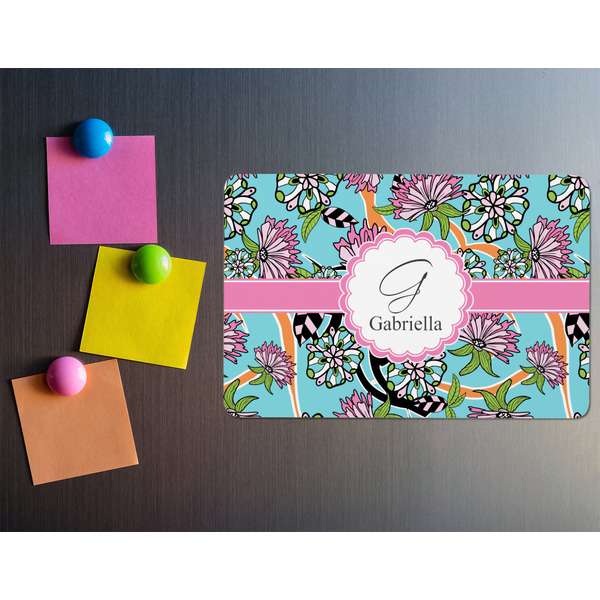 Summer Flowers Rectangular Fridge Magnet - LIFESTYLE