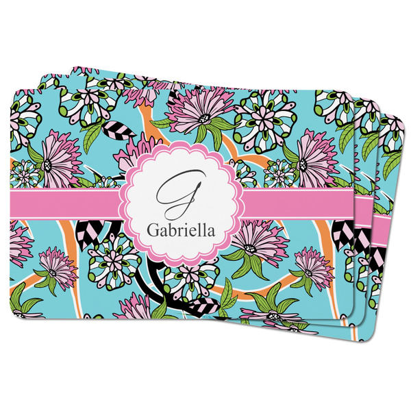 Summer Flowers Rectangular Fridge Magnet - THREE